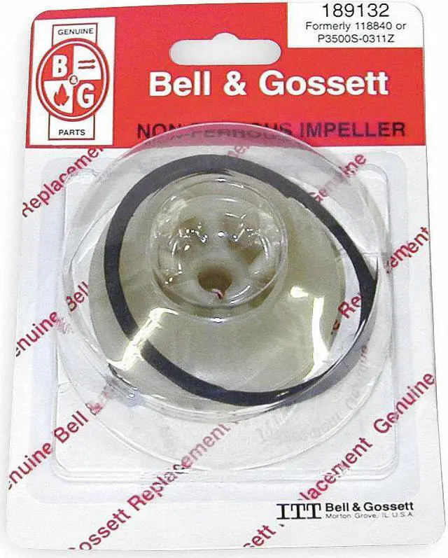 Alt view image 2 of 2 - BELL & GOSSETT 189132LF Impeller, For 4RD16, 5JPD9