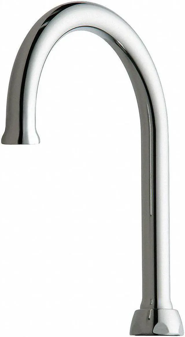 Main image of CHICAGO FAUCETS GN2AH8FCJKABCP Gooseneck Spout, Brass