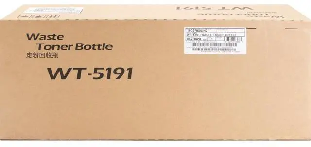 Alt view image 3 of 3 - Waste Toner Bottle for Kyocera WT-5191 TASKalfa 406ci, TASKalfa 408ci, TASKalfa 508ci, Genuine Kyocera Brand