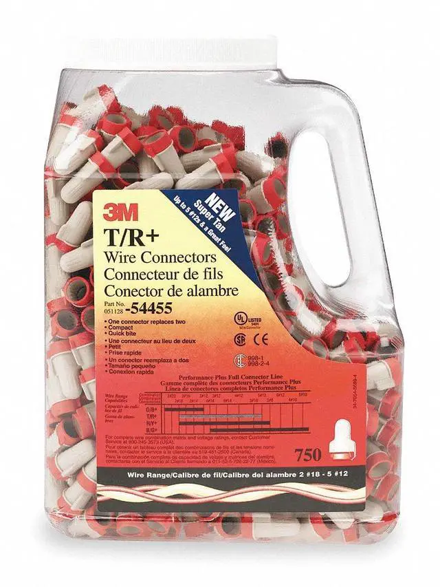 Alt view image 3 of 3 - Wire Connector, Tan/Red, PK750