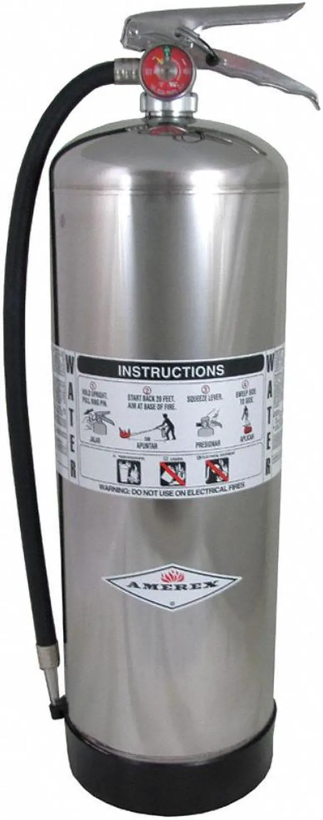 Main image of AMEREX 240 Fire Extinguisher, 2A, Water, 2.5 gal
