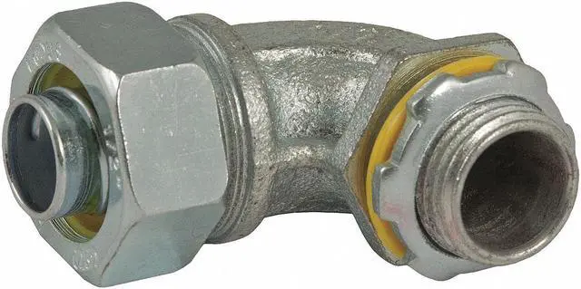 Main image of RACO 3425 Noninsulated Connector,1-1/4 In.,90 Deg