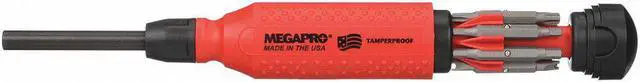 Main image of MEGAPRO 151TP-B Tamperproof 15-in-1 Multi-Bit Screwdriver, 8-1/2", Number of