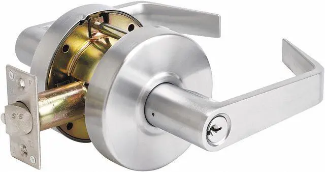 Alt view image 2 of 4 - Master Lock Company SLCHKE26D Entry Lever Heavy Duty Keyed Entry w/Bump Stop Chr