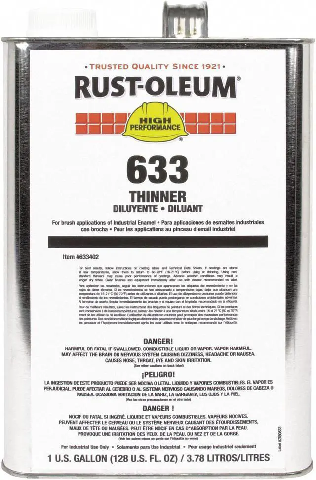 Alt view image 2 of 2 - Rust-Oleum Paint Thinner,1 gal. HAWA 633402