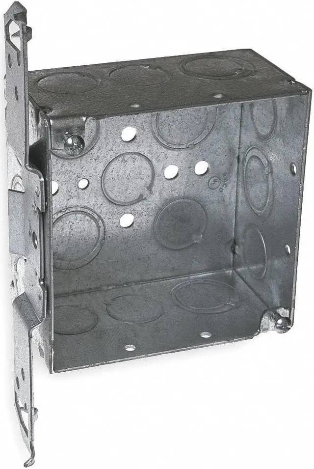 Main image of RACO 235 Electrical Box, 30.3 cu in, Square Box Type, 2 Gangs, Galvanized