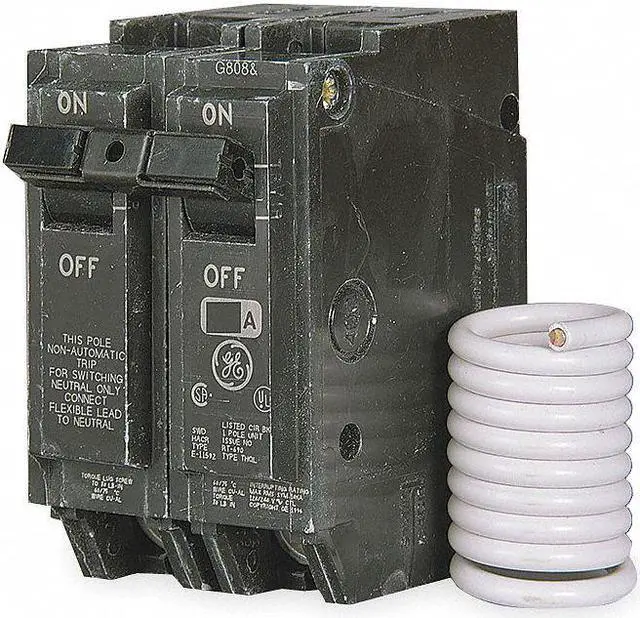 Main image of GE THQL21WY20 Molded Case Circuit Breaker, THQL Series, 20A, 2 Pole, 120/240V