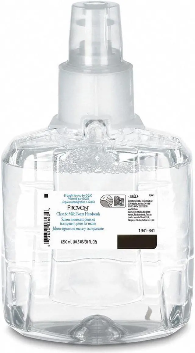 Alt view image 4 of 13 - Gojo Industries, Inc Clear & Mild Foam Hand Wash 1200mL Refill Unscented 2