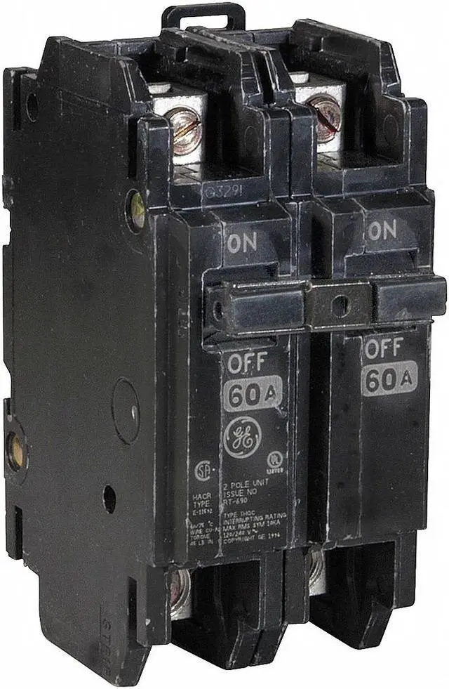 Main image of GE THQC2150WL Miniature Circuit Breaker, THQC Series, 50A, 2 Pole, 120/240V AC,
