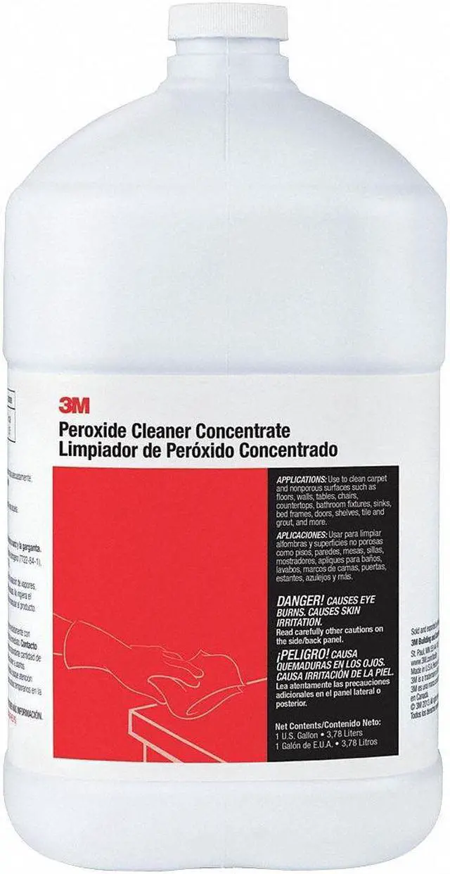 Alt view image 2 of 4 - 3M 59979 Peroxide Cleaner Concentrate, 1 gal. Bottle, Fragrance Free