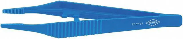 Main image of Plastic Tweezers, Straight, Serrated, 5-1/4