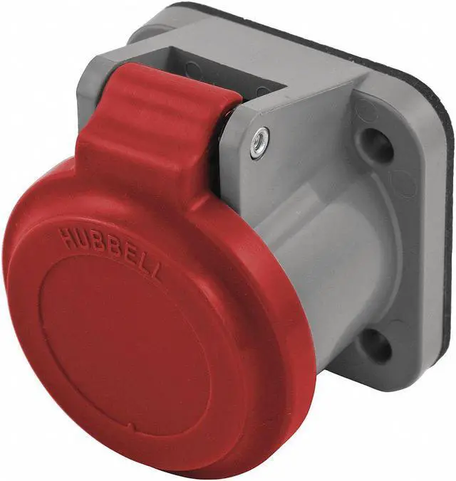 Main image of HUBBELL WIRING DEVICE-KELLEMS HBLNCR Single Pole Connector,Non-Met Cover,Red