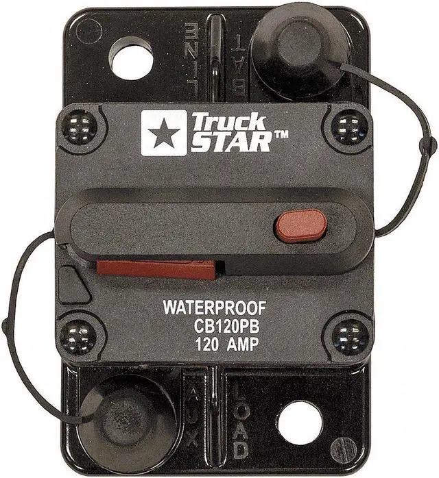 Alt view image 2 of 3 - BUYERS PRODUCTS CB120PB Automotive Circuit Breaker, CB Series, 120 A