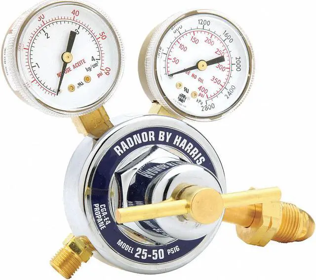 Alt view image 3 of 4 - RADNOR RAD64003060 Gas Regulator, Propane, Propylene, Single Stage, 0.885"-14
