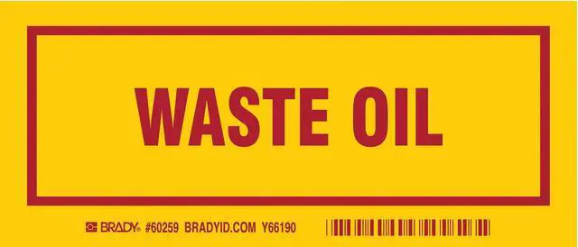 Main image of BRADY 60259 Container Label,3 In. H,7 In. W,PK25