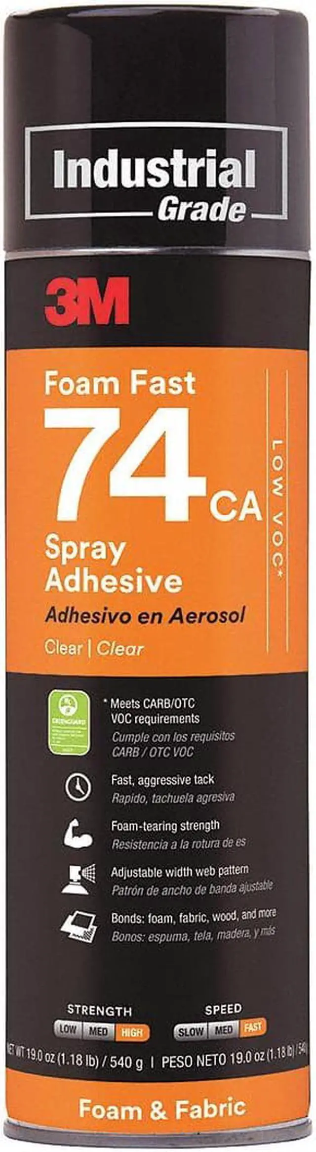 Alt view image 3 of 5 - 3M 74CA Epoxy Adhesive, Foam Fast 74CA Series, Clear, 19 oz, Dual-Cartridge