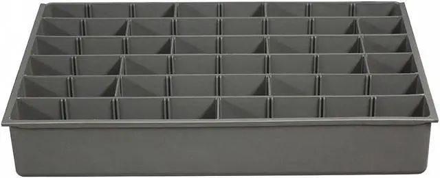 Main image of Durham Compartment Drawer Insert Gray Powder Coated  Plastic  124-95-ADLH-IND
