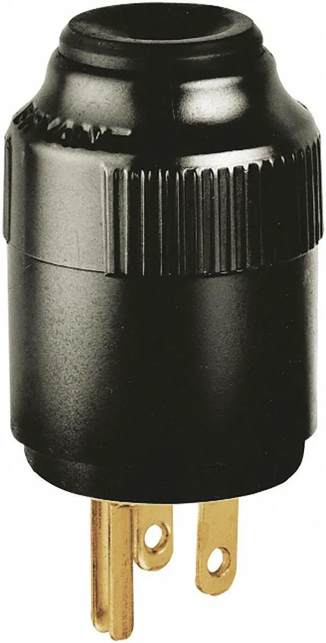Main image of BRYANT 5965B Straight Blade Plug, 5-15P, 15 A, 125V AC, 2 Pole, Screw