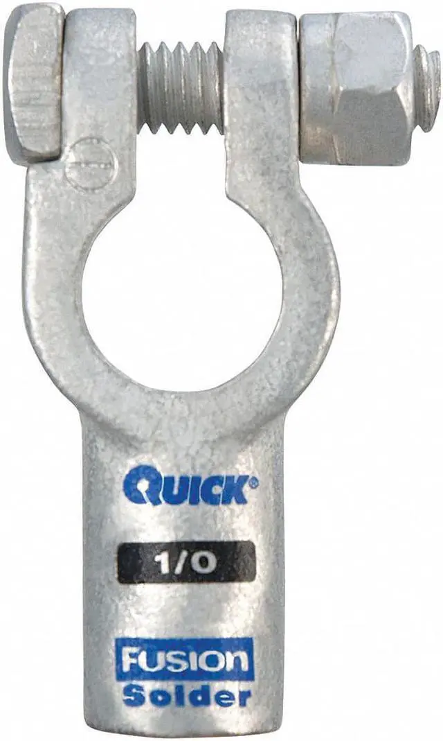 Main image of FUSION 406310N Straight Terminal,1/0 ga.,Black,Neg