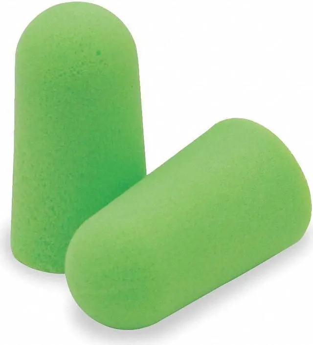 Alt view image 3 of 10 - Moldex Pura-Fit Single-Use Earplugs Cordless 33NRR Bright Green 200 Pairs 6800