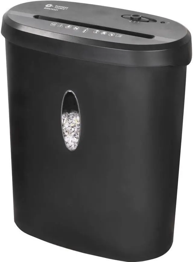 Main image of Business Source Shredder P3 Cross-cut 12-sheet Cap 14-3/8"x7-3/4"x17" BK 70121