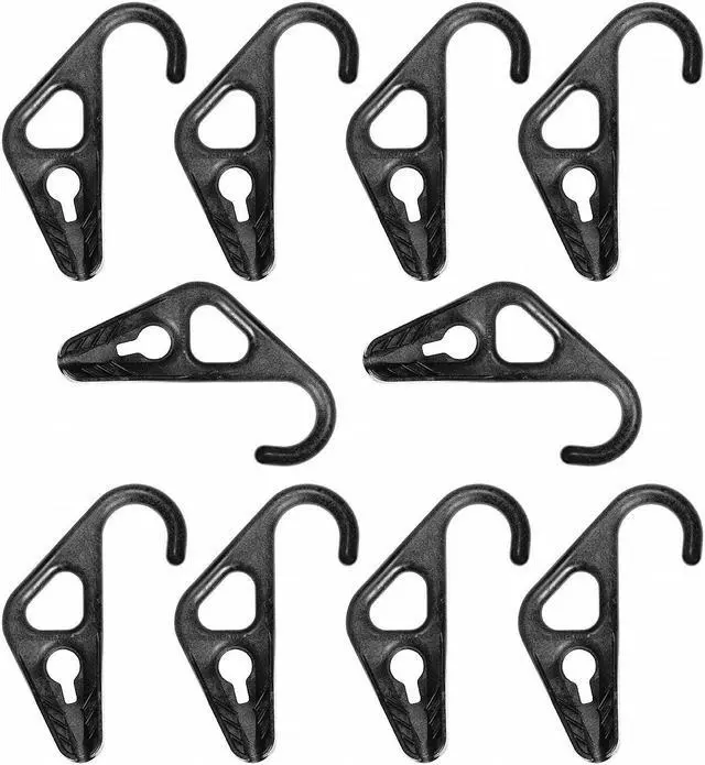Main image of Bungee Hook,Black,4 in. L,3 in. W,PK10 THE BETTER BUNGEE BB5/16NHBK
