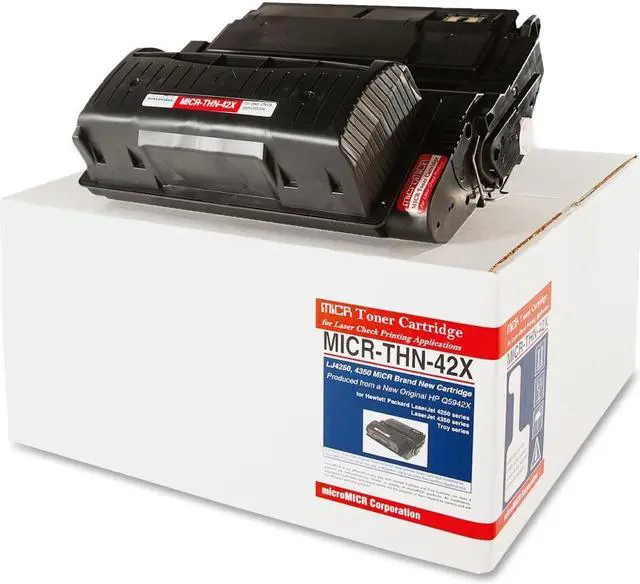 Alt view image 2 of 2 - microMICR MICRTHN42X Black Compatible MICR High-Yield Toner