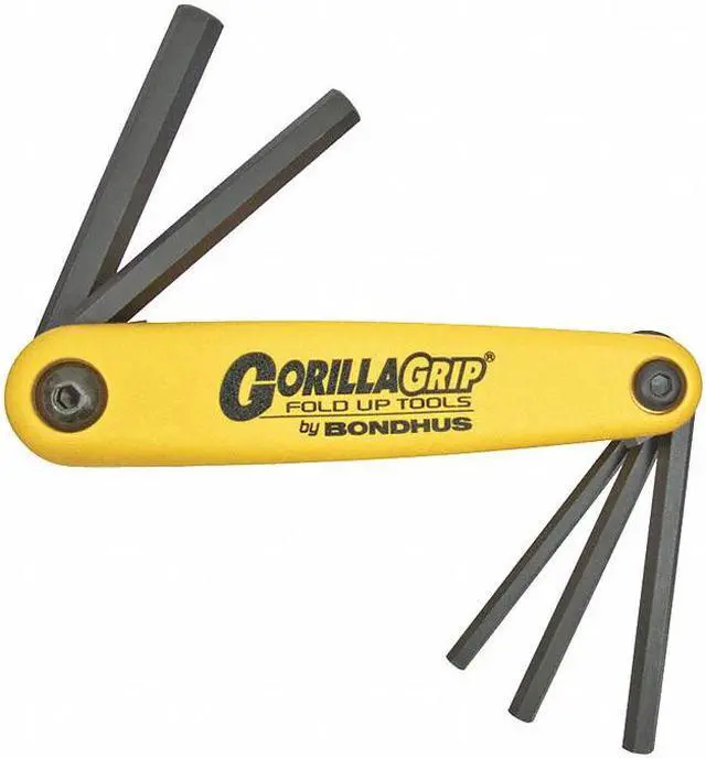 Alt view image 8 of 8 - Bondhus 116-12585 3-16 Inch-3-8 Inch Gorilla Gripfold-Up Tool Set