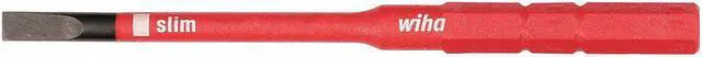Main image of Wiha Tools 1/8" Slotted Insulated Screwdriver Blade, 1/8" Hex Black Oxide  28308