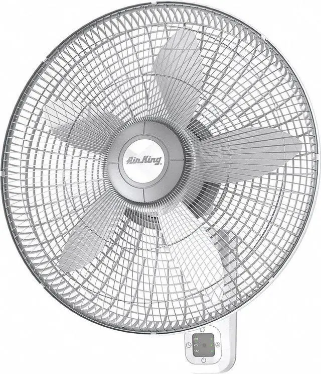 Alt view image 3 of 4 - AIR KING 9850 18" Blade Dia Wall Mount Fan, Oscillating, 3 Speeds, 120VAC,