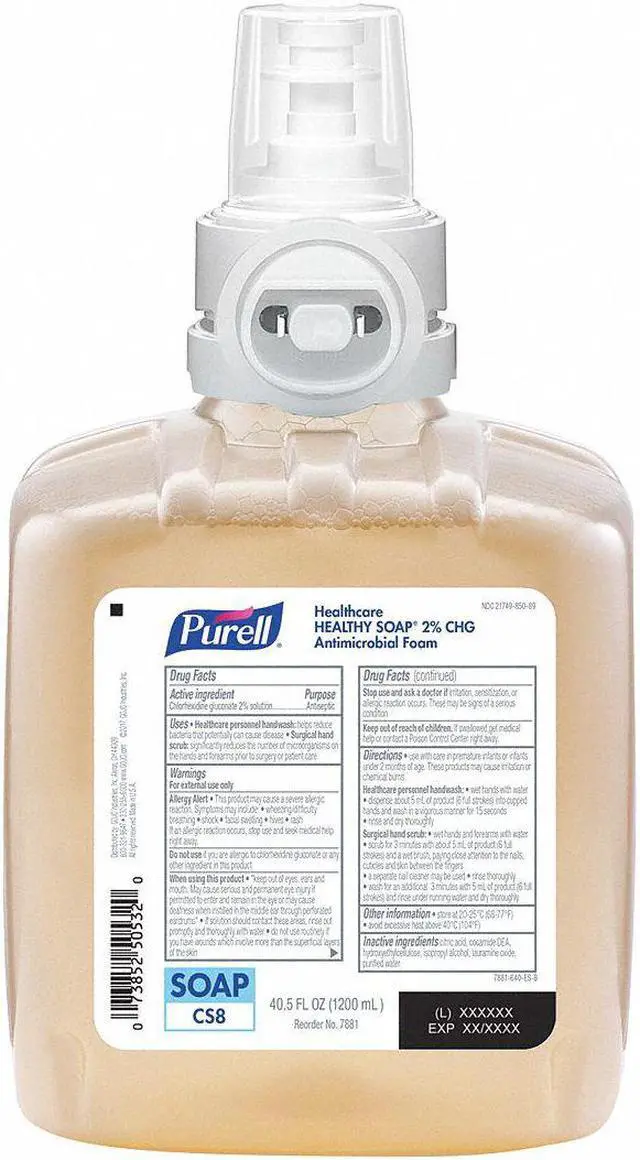 Main image of Unscented,  Foam,  Hand Soap,  1250mL,  Cartridge,  Cleanse AntiBac,  PK 2