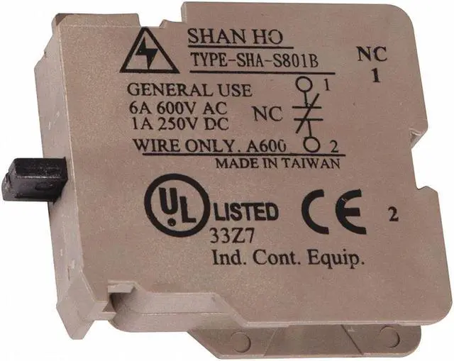 Main image of Safety Technology International N/C Contact, 1-1/2" L,  1-1/4" H,  21/32" W