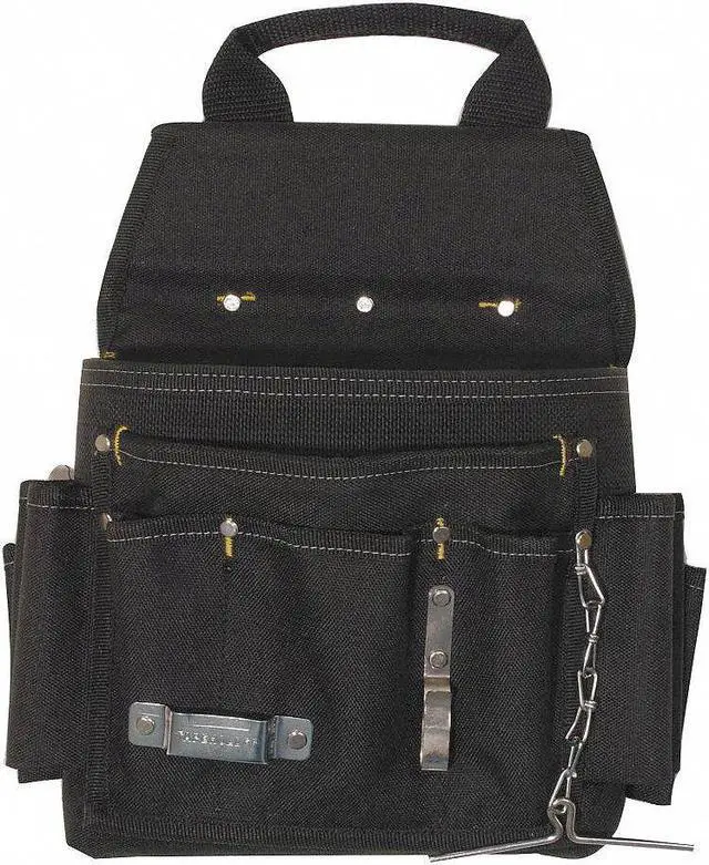Alt view image 3 of 3 - Tool Pouch, 11 Pckt, 11.75x4x12.5, Poly, Blk