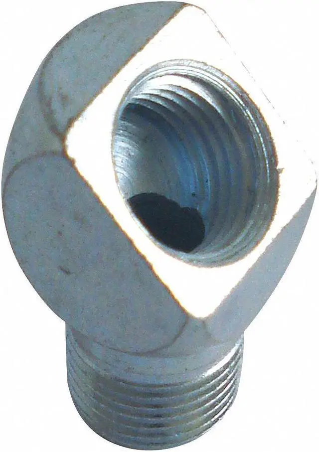 Alt view image 3 of 3 - WESTWARD 5NUF8 Grease Fitting,45 Degree,Round,PK5