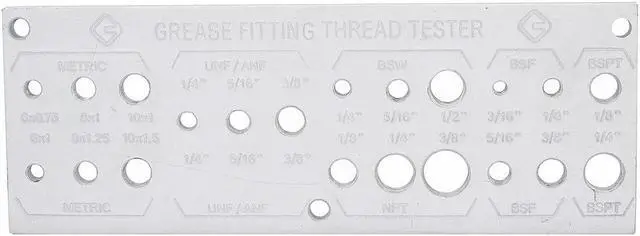 Alt view image 3 of 3 - WESTWARD 13X066 Grease Fitting Thread Tester