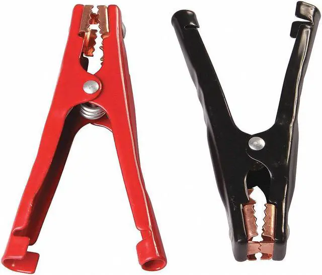 Alt view image 2 of 2 - WESTWARD 23PC38 Med Duty Booster Cable Clamp,400A,Rd/Blk