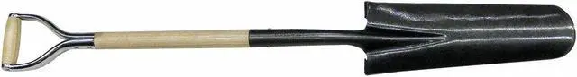 Alt view image 2 of 2 - WESTWARD 4LVR8 Drain Spade Shovel, 14 ga Not Applicable Blade, Steel Blade,