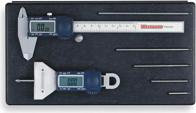 Main image of WESTWARD 2YNK4 Precision Measuring Tool Kit,2 Pc