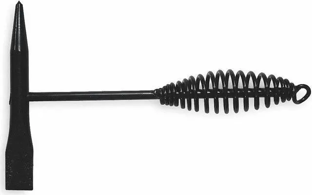 Alt view image 3 of 3 - WESTWARD 2DBU9 5 oz. Chipping Hammer, 1 in L Blade, 11 in L Steel Handle