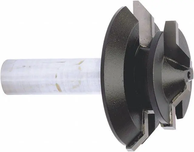 Alt view image 2 of 2 - WESTWARD 45J311 Lock Miter Router Bits,45 Deg