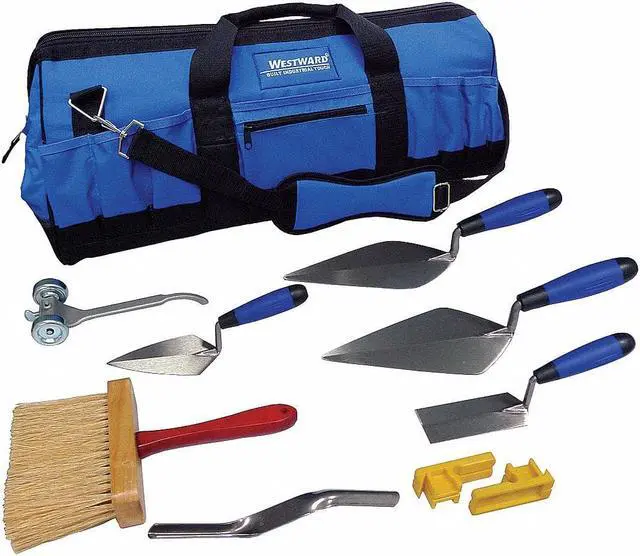 Alt view image 2 of 4 - WESTWARD 13P511 Masons Apprentice Tool Kit,8 Pcs