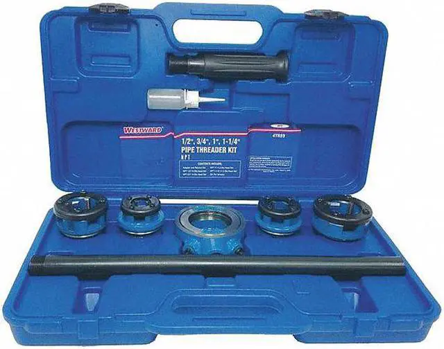 Alt view image 2 of 3 - WESTWARD 4YR89 Manual Pipe Threading Kit,1/2 to 1-1/4In