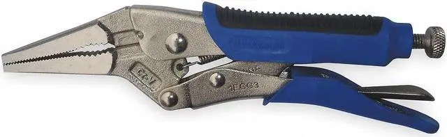 Alt view image 2 of 3 - Long Nose Locking Pliers, 6 In, Soft Grip