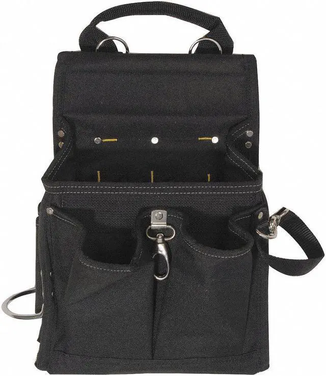 Alt view image 3 of 3 - Tool Pouch, Poly, 20 Pockets, 11x4x13.5, Blk