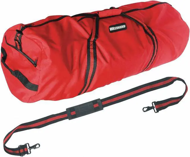 Alt view image 2 of 2 - WESTWARD 25F575 Duffel Bag, Red, Polyester, 3 Pockets