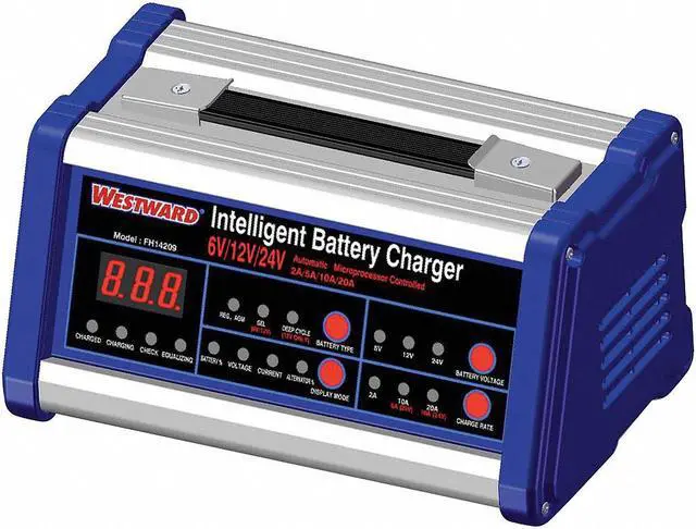 Alt view image 2 of 2 - WESTWARD 5RXF1 Electronic Switching Charger,Maintaining
