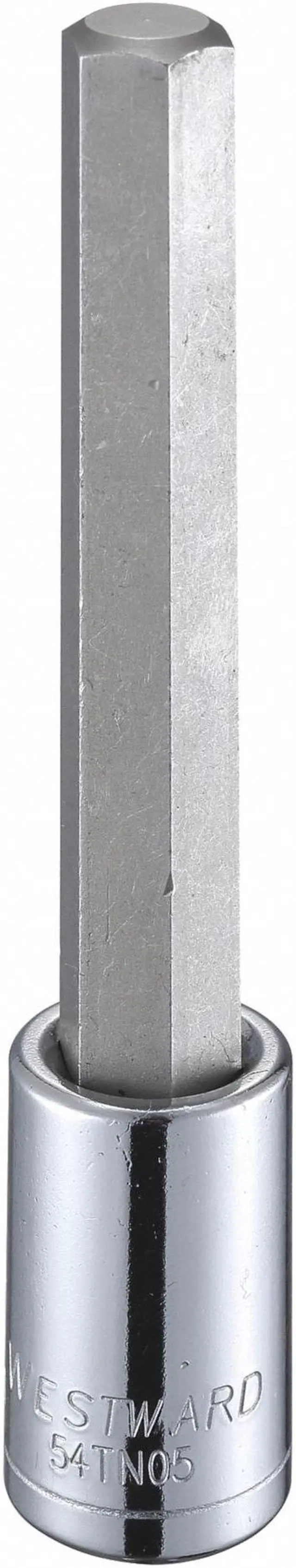 Main image of WESTWARD 54TN05 1/2 in Drive Hex Socket Bit Metric 14 mm Tip, 5 1/4 in L