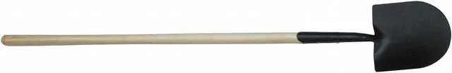 Alt view image 2 of 5 - WESTWARD 4LVT3 14 ga Round Point Shovel, Steel Blade, 48 in L, Natural Wood