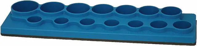 Alt view image 2 of 4 - Tool Organizer, Sockets, 1/2 Dr, Blue, Mag.
