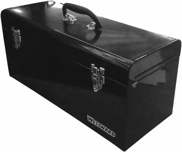 Alt view image 2 of 2 - WESTWARD 44ZJ86 WESTWARD Tool Box, Steel, Black, 24 in W x 8 in D x 9 in H